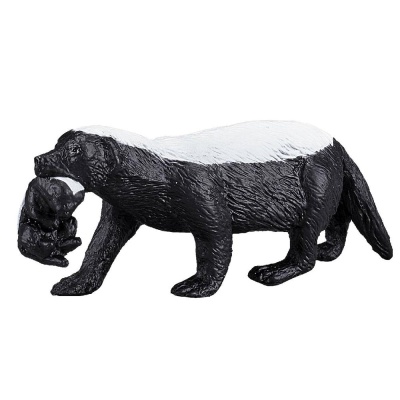 Фигурка Медоед самка с детенышем Konik AMW2065 1